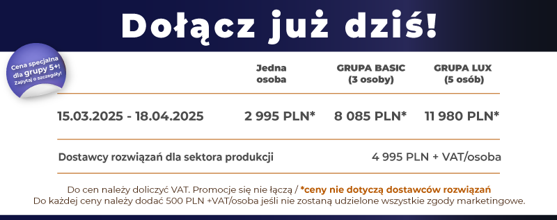 Cennik Forum Ludzie na Produkcji 2025